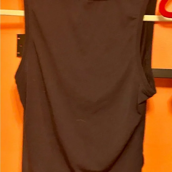 Athleta Twist-Knot Sleeveless Tank Top - Black & and Gray Blue - Picture 5 of 8